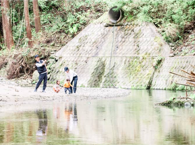 「川のせせらぎと共に、笑顔あふれる冒険へ。」のイメージ